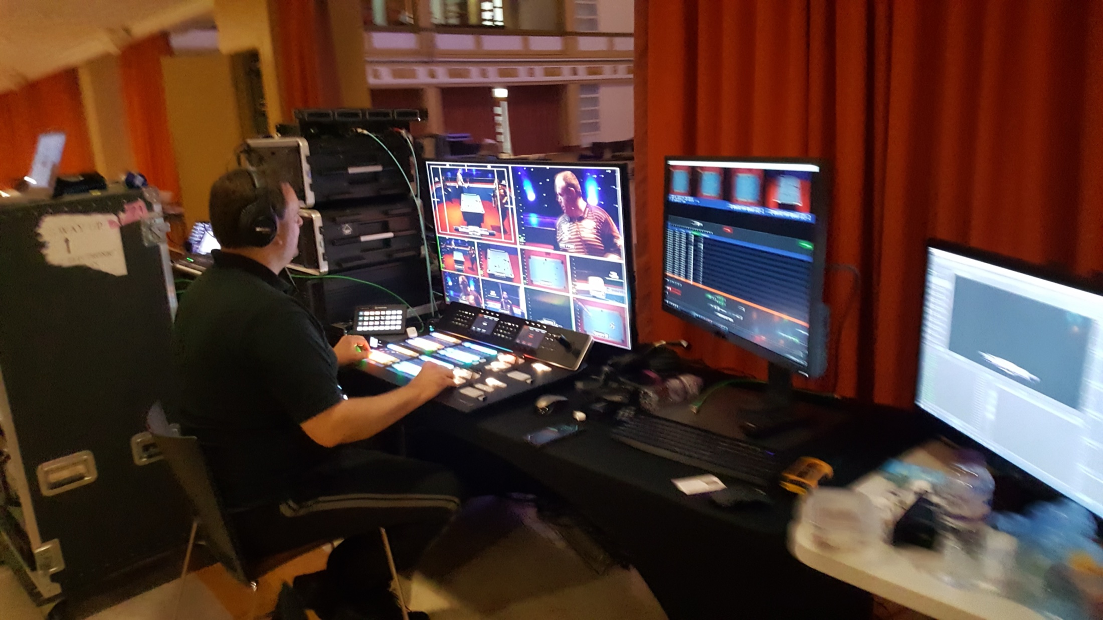 Control station managing live output